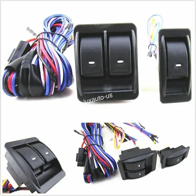 Universal Master Control Power Window Door Switch Harness Cable Kit For 2 Doors • $29.69