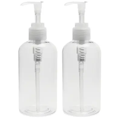 NEW Plastic Bottles With Pump Dispenser 8 Oz | Empty DIY Pump Bottles (2-Pack) • $8.95