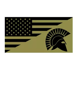 Usa Flag Sparta Molon Labe Tactical Vinyl Decal Sticker • $3.99