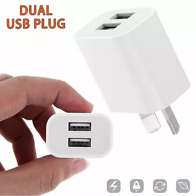 Universal Travel 5V 2A Dual USB AC Wall Home Charger Power Adapter AU Plug Phone • $14.49