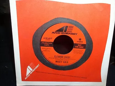 Marty Gold Vinyl 45 Eleanor Rigby/Norwegian Wood~AVCO Embassy Promo AVE-4517 • $12