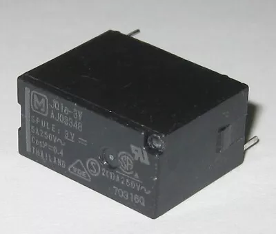 Panasonic JQ 5A SPST Mini Relay - 250 VAC Contacts - 3V DC Coil - 4 Pins • $7.95