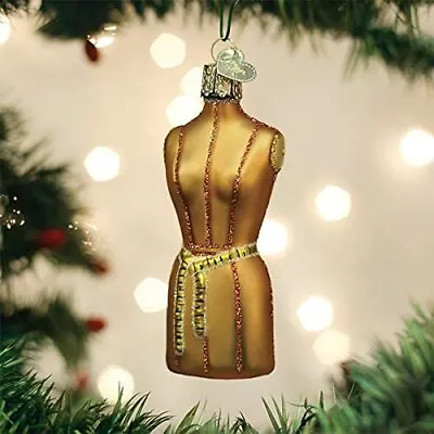 $12.88 • Buy Old World Christmas Dress Form Glass Seamstress Tailor Christmas Ornament 32417
