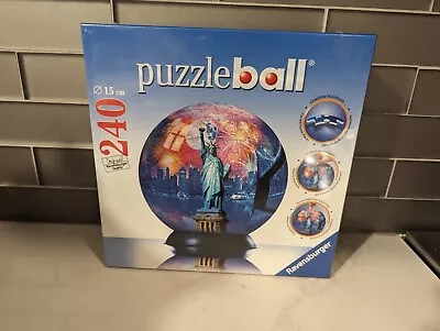 NIB SEALED - 2009 Ravensburger New York City 240 PC Jigsaw Puzzle Ball. NEW • $15