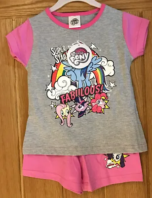 Girls My Little Pony Pyjamas Pjs Age 4-5 Years Birthday Gift Present Pj Set • £8.99