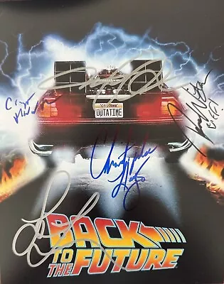 Back To The Future Signed 8x10 W/COA Michael J Fox Christopher Lloyd +3 More • $449.99