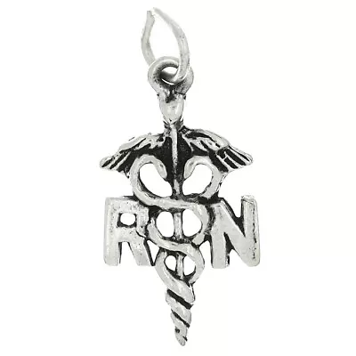 Sterling Silver Rn Registered Nurse Charm/pendant • $9.99