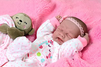 Crying American Reborn Baby Girl Doll Vinyl Silicone Newborn Preemie Life Like • $169.20