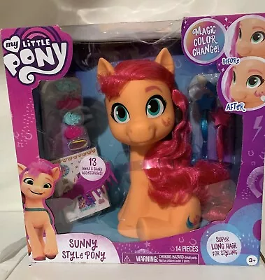 My Little Pony Sunny Style Pony Magic Color Change Super Long Hair For Styling • $10