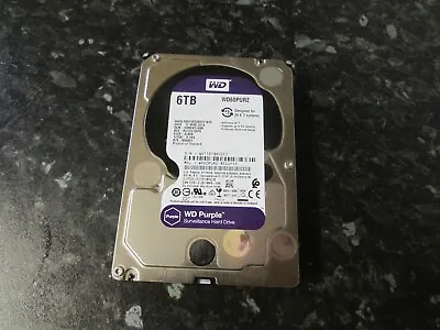 6TB WD Purple For Hikvision CCTV 3.5  SATA Internal Hard Drive PC HDD WD60PURZ • £64.99