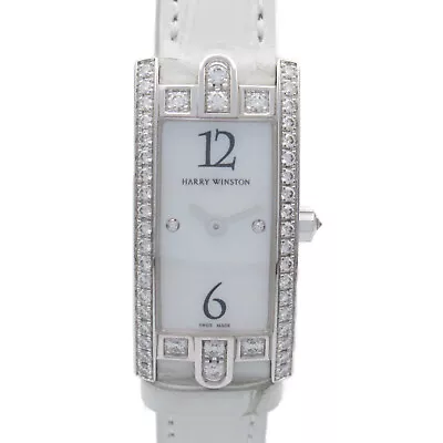 HARRY WINSTON Avenue C Mini Diamond Wrist Watch 332/LQWL.MD/D31 Quartz 18KWG • $7642.40