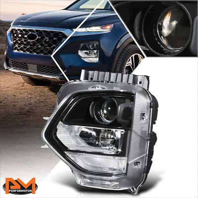 For 19-20 Santa Fe OE Factory Style Left Side Black Housing Projector Headlight • $122.89