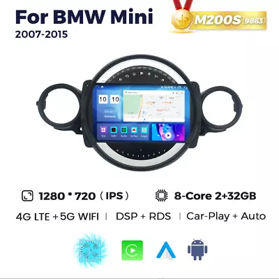 Android 12 Car Stereo Radio GPS Navi Carplay DSP For BMW Mini R56 R60 2007-2015 • $305.09