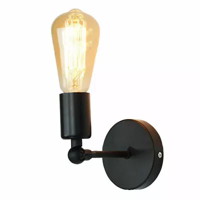 E27 Loft Retro Vintage Rustic Sconce Edison Wall Light Lamp Holder Bulb Socket   • $8.49