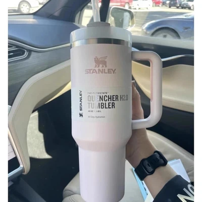 Stanley Quencher 2.0 Stainless Steel Vacuum 40oz Mug Tumbler With Lid And Straw • £29.14