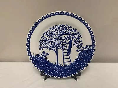 £16.15 • Buy Rob Ryan Wild And Wolf Four Seasons White And Blue Plate  AUTUMN