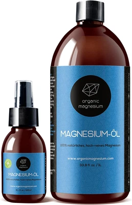 £29.21 • Buy Organic Magnesium Zechstein Oil Spray - 1000ml + 100ml | 100% Natural Ultra Pure