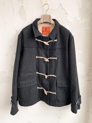 £79 • Buy Barena Venezia Nautical Toggle Front Heavy Wool Dark Grey Duffle Jacket Coat  52