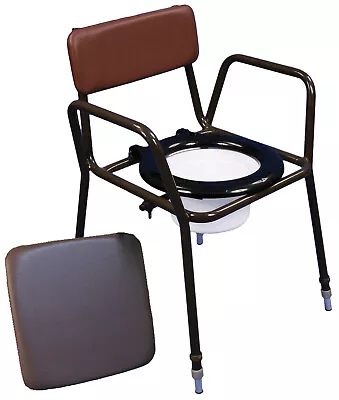Aidapt Norfolk Height Adjustable Chemical Commode Chair - VR235 • £69.95