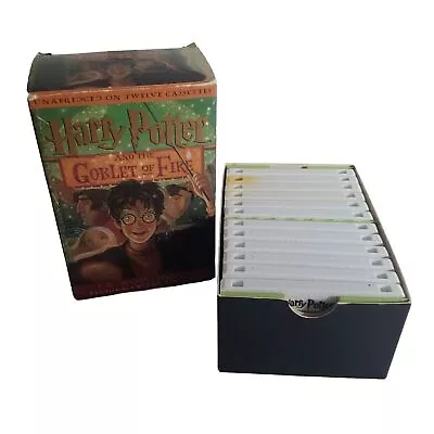 Harry Potter And The Goblet Of Fire 2000 Unabridged Addition 12 Cassette Box Set • $7.49