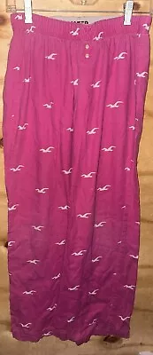 Womens Hollister Pajama Sleep Pants - Pink Sz Extra Small XS • £15.41