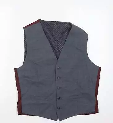 £6.75 • Buy Marks And Spencer Mens Grey Jacket Waistcoat Size M Button