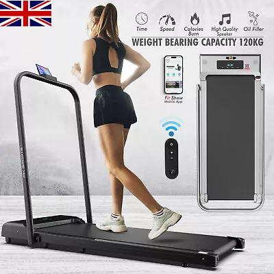 Walking Pad Treadmill Electric Foldable Underdesk Smart Running Machine +Holder • £147.99