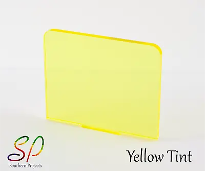 Yellow Tint Acrylic 3mm Cast Acrylic Sheet In Transparent Yellow   • £7.55