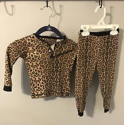 Vaenait Baby Girls Leopard Print Pajama Set Top And Leggings Size 90 S* • $20