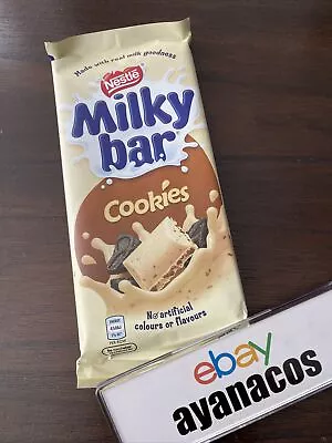 Nestle Milky Bar Cookies Chocolate Bar 180g (Australian Import) • £6