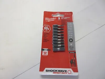 Milwaukee 48-32-4616 Shockwave Impact Hex Insert Bit Set -9Pc • $9.99