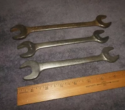 3 Vintage Vlchek Open Ended Wrenches W 1922 W 2024 W 2526 Used • $7.99