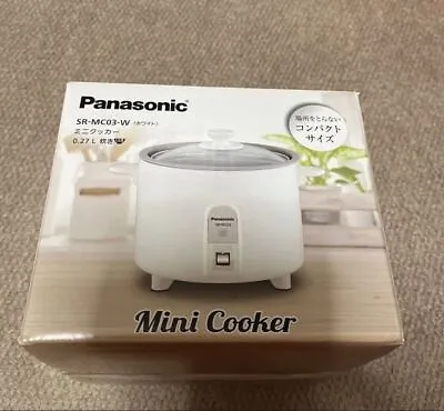 SR-MC0 Panasonic Rice Cooker 1.5 Go Living Alone Small White AC100V NEW • £65.88