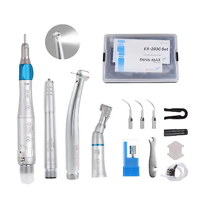 Dental NSK Type LED PANA MAX High Speed Handpiece+Air Scaler+Low Speed EX203C CE • $115.99
