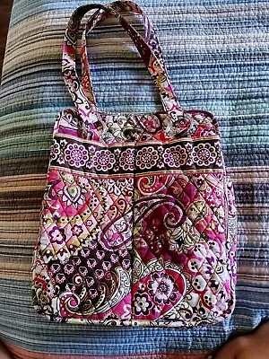 Vera Bradley Paisley Meets Floral Laptop Travel Tote Bag • $14