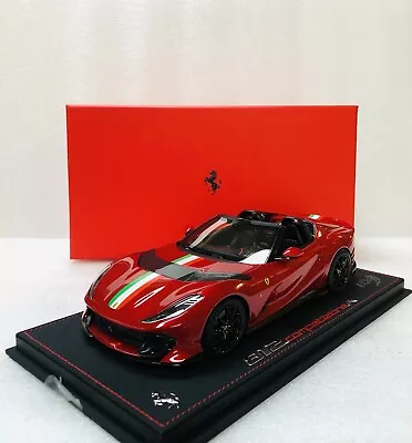 1/18 BBR Ferrari 812 Competizione Aperta Rosso Magma/Stripe Limited 48 PCs • $595