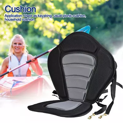 Safety Kayak Seat Adjustable Sit On Top Canoe Back Rest Support Durable Cushion • £18.01