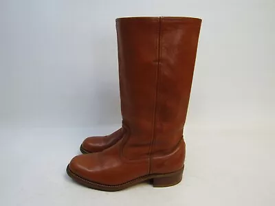 Unbranded Campus Mens Size 9 D Brown Leather Western Cowboy Boots • $47.49