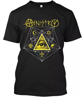 New Ministry American Thrash Metal Band Music Graphic Black T-Shirt Size S 5XL • $21.99