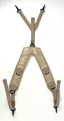 New USGI US Army Military LC-2 LBE Shoulder Straps Suspenders Desert Tan DCU • $22.49