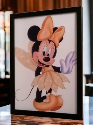 Minnie Mouse Art Deco Framed Picture Size A4 .. Wall Hanging • £9.99