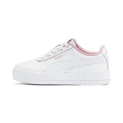 £16 • Buy PUMA Carina L Trainers Sports Shoes Low Top Lace Up Kids Girls