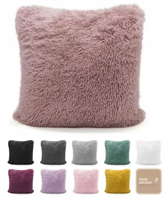 £19.99 • Buy Fluffy Shaggy Square Cushion Covers Plush Faux Fur Cushions 17  X 17  22  X 22 