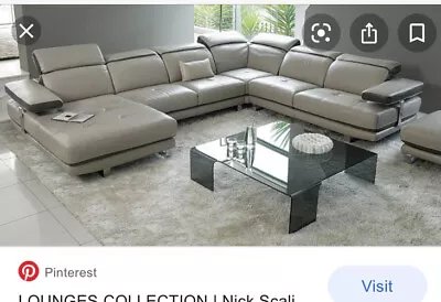 Nick Scali Leather Lounge • $2500