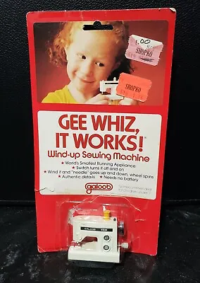 Vintage Galoob Wind Up Barbie Size Miniature Sewing Machine W/Package Japan  • $29.95