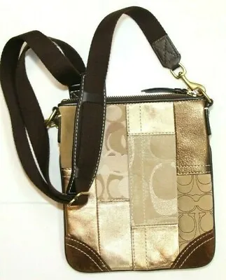 $59.98 • Buy Coach Patchwork Swingpack Messenger Cross Body Handbag Purse