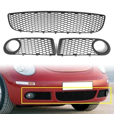 Front Bumper Center Grille Fog Light Grill For Volkswagen Beetle 2005-2010 • $56.05