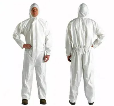 Protective Painting Suit White Indoor Outdoor Disposable Painting One Size New • £3.95