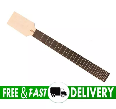 7String Guitar Neck 24fret 25.5inch Maple Rosewood Fretboard Blank Wide Paddle • $56.41