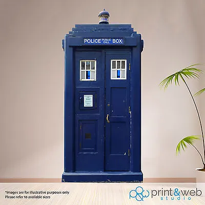 £61.99 • Buy London Police Box Box Wall Sticker Decal Art Mural Bedroom Life Size Dr Who
